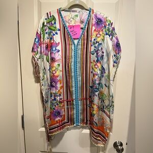 JOHNNY WAS floral tunic